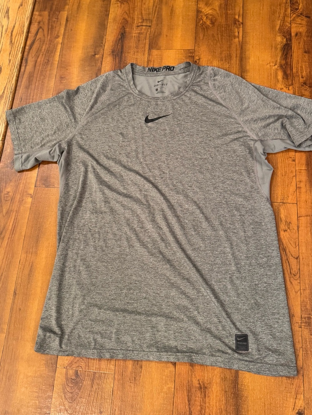 Nike Pro Dri-fit Heathered Gray Men’s Short Sleeve Performance Tee Mens XL